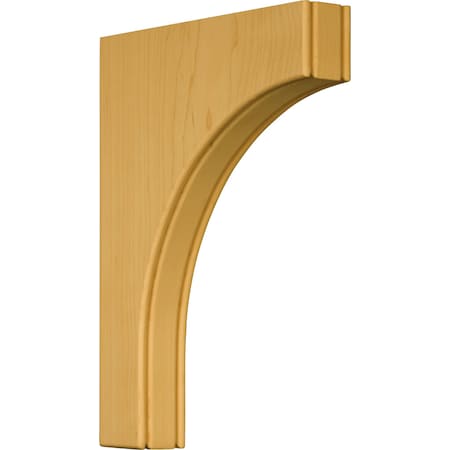 Osborne Wood Products 12 x 1 3/4 x 9 Beaded Traditional Bracket in Rustic Alder 87211RCA